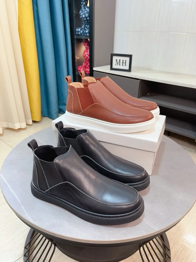 Men's shoes 💰440🌹🌹 [Prada] New high-top men's shoes for the Milan show are out, official website new model: 1 production 🔺original version, continuing the charm inheritance, innovation and tribute ⚫️Young and fashionable you must have 🎗movable feet and no smelly feet; imported cowhide mesh with wear-resistant rubber soles; suitable for all seasons, fashionable and versatile. Code number:38-44